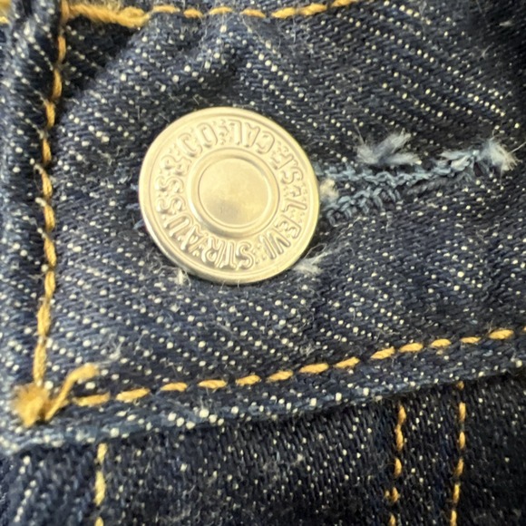 Vintage Levi's 501 Jeans 30x30 Dark Wash Button Fly 2003 - Picture 11 of 16